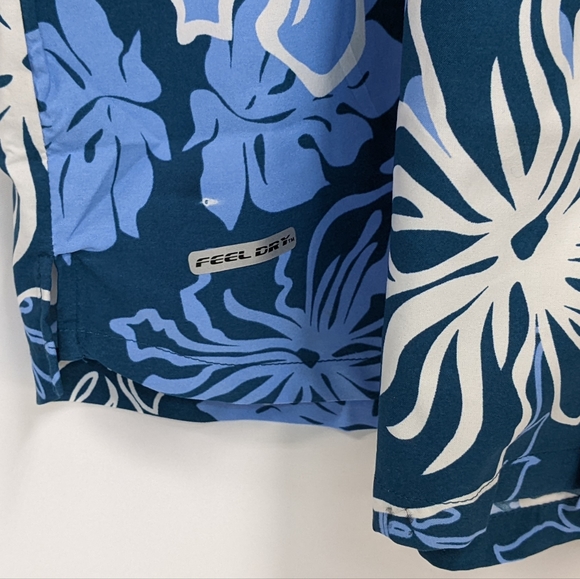 Vintage US Surf Club Hawaiian Button Down Shirt, Floral Shirt, Medium - Picture 5 of 10